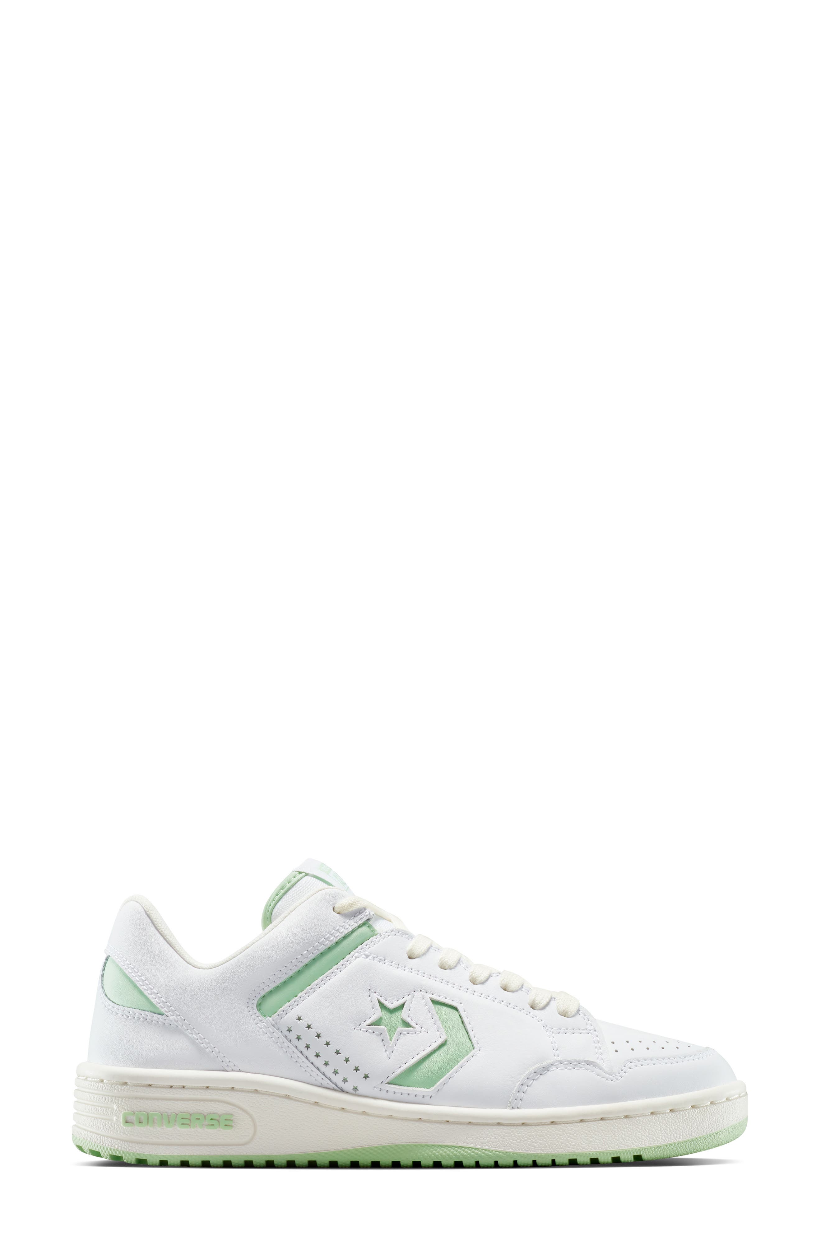 Converse Weapon Oxford Sneaker, Alternate, color, White/ White/ Sour Glow