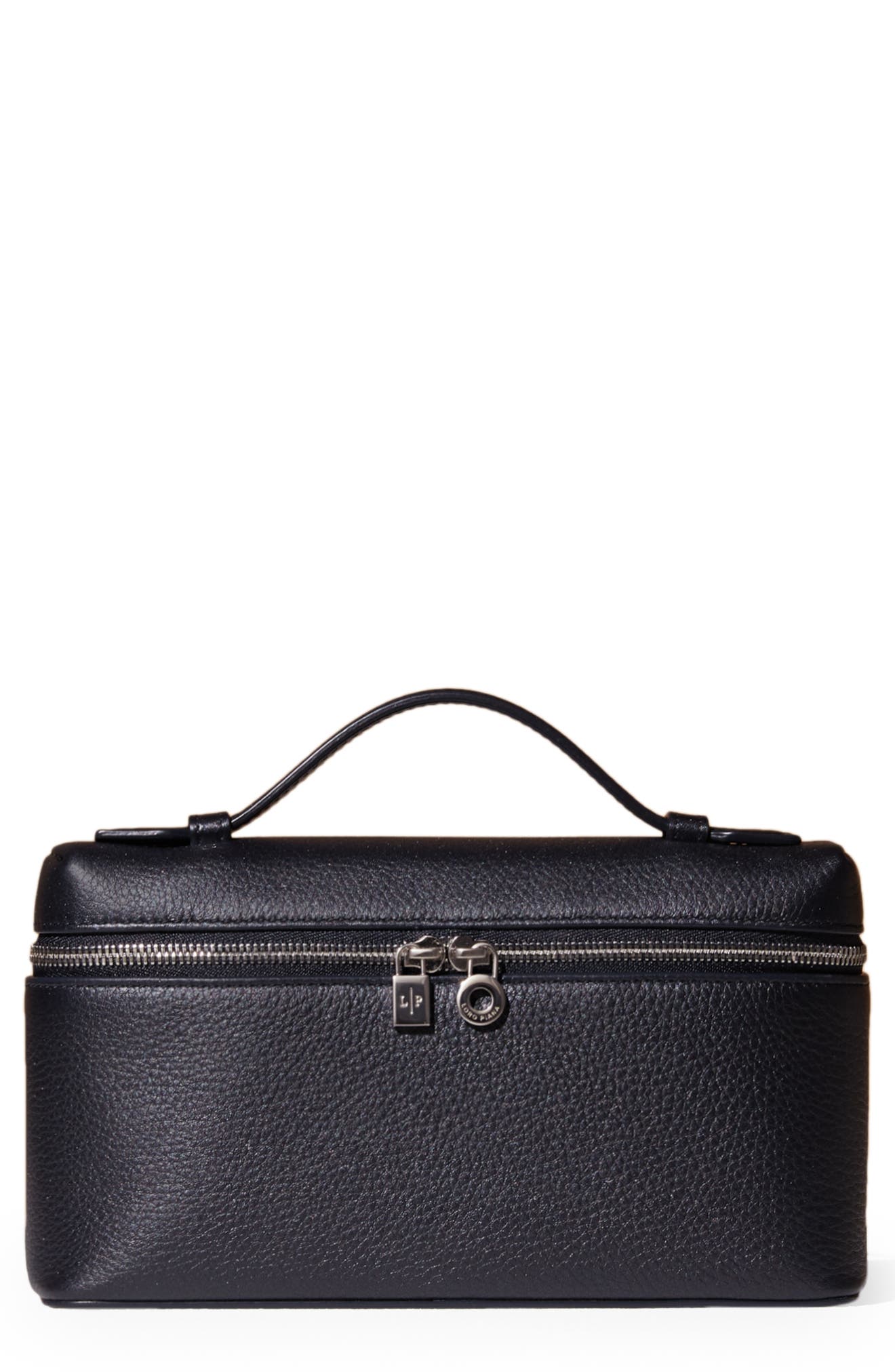 Loro Piana Leather Top Handle Bag, Main, color, 