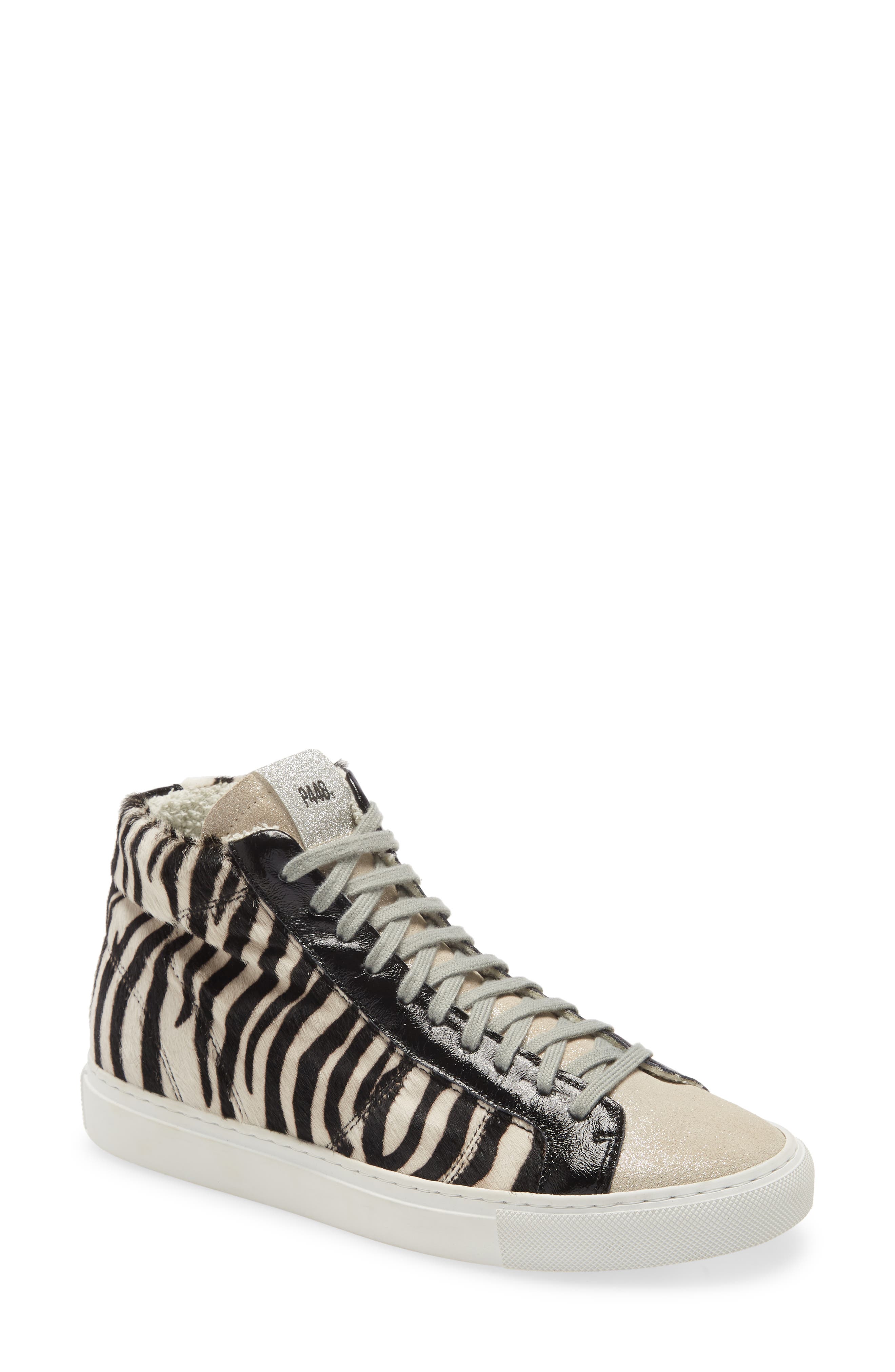 P448 Star Zebra High Top Sneaker, Main, color, 