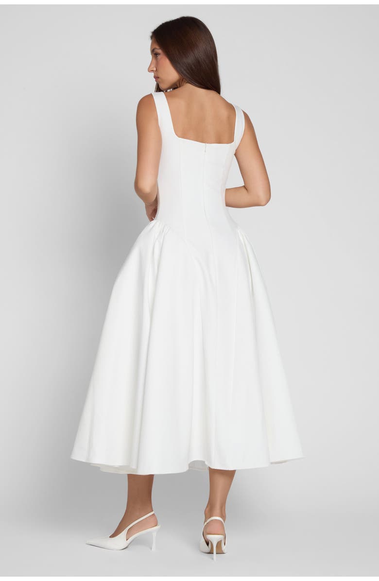 LEAU Chloe Corset Midi Dress, Alternate, color, White
