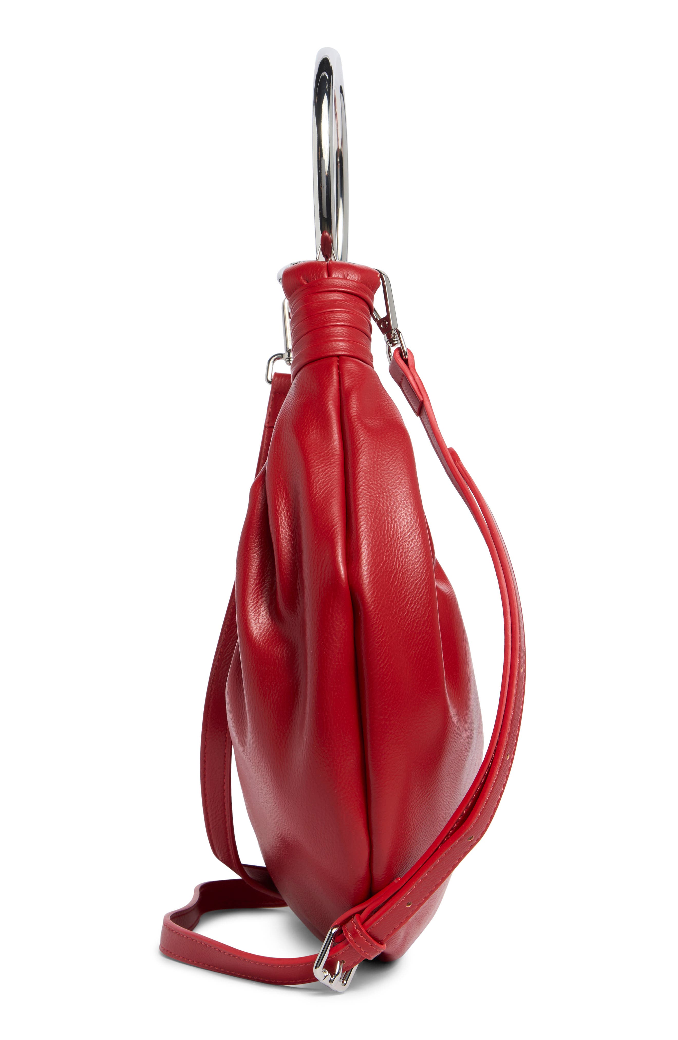 Corie Crescent Crossbody Bag, Alternate, color, RED