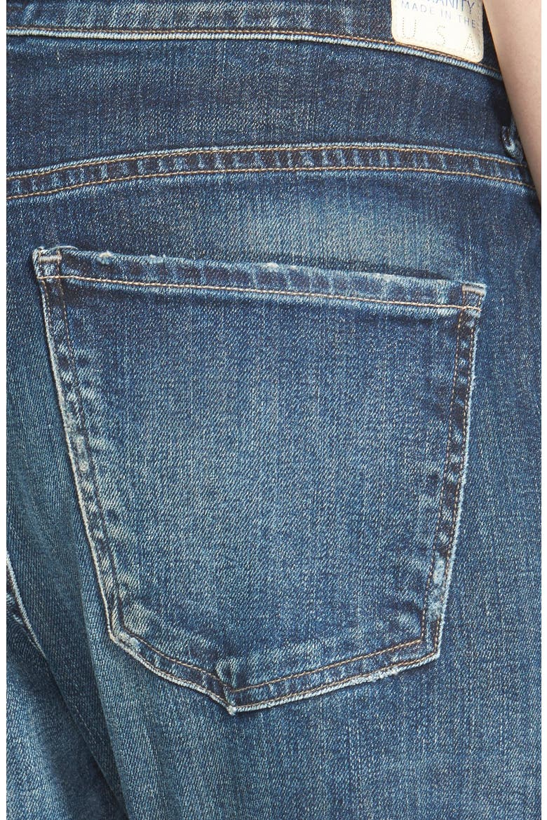 'Corey' Slouchy Slim Jeans, Alternate, color, BOURBON