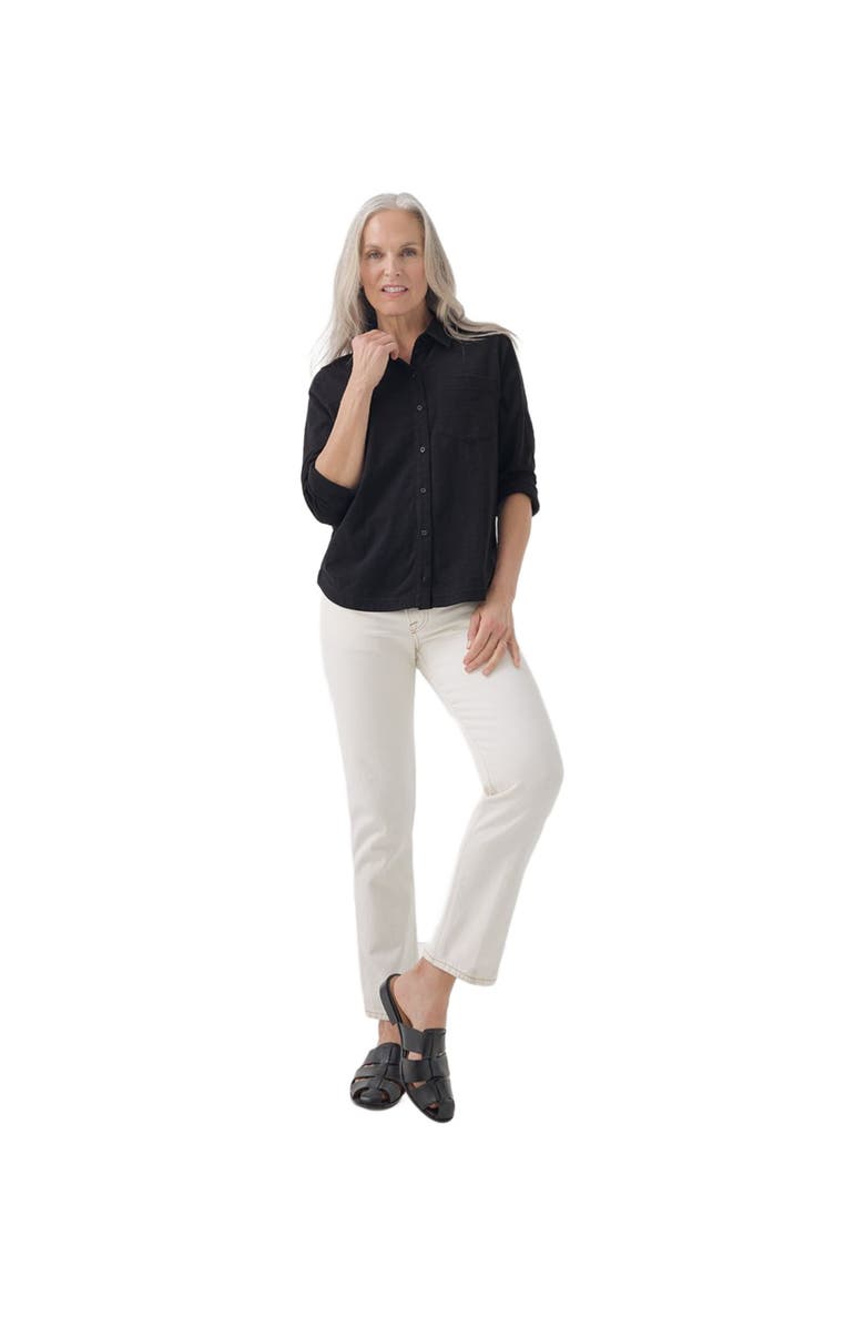 Pact Organic Cotton Relaxed Slub Long Sleeve Button Up, Main, color,