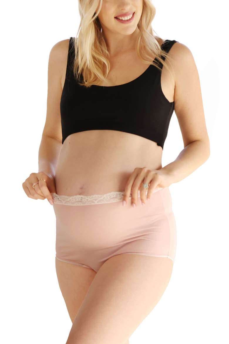 Assorted 2-Pack Maternity Briefs, Alternate, color, NUDE/ BLACK