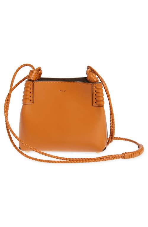 Etro Extra Small Libra Leather Crossbody Bag In Arancione