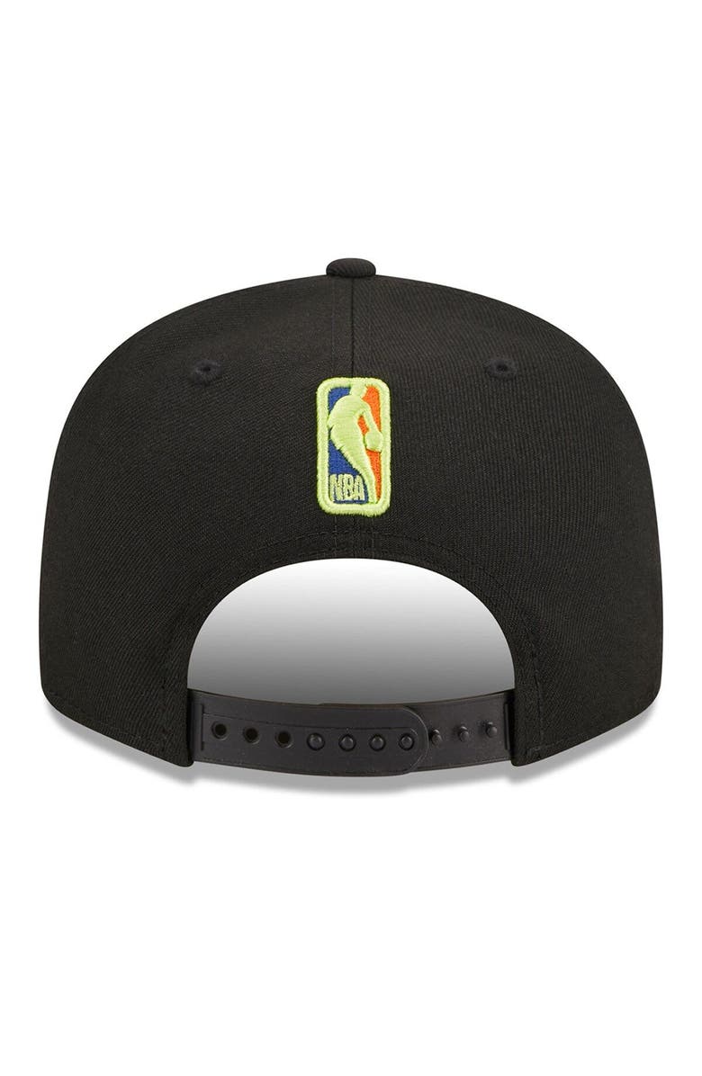 New Era Men's New Era Black Philadelphia 76ers Neon Pop 9FIFTY Snapback Hat, Alternate, color, Black