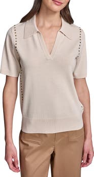 KARL LAGERFELD PARIS Stud Detail Sweater