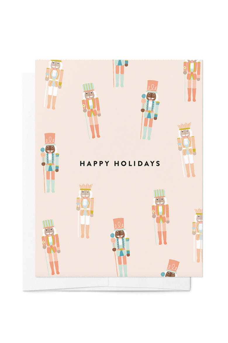 Pinkmas Nutcracker Boxed Set of 8 Cards, Main, color, Soft Pink Backdrop