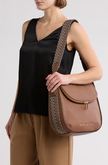 MARC JACOBS Groove Hobo Webbingレザーショルダーバッグ