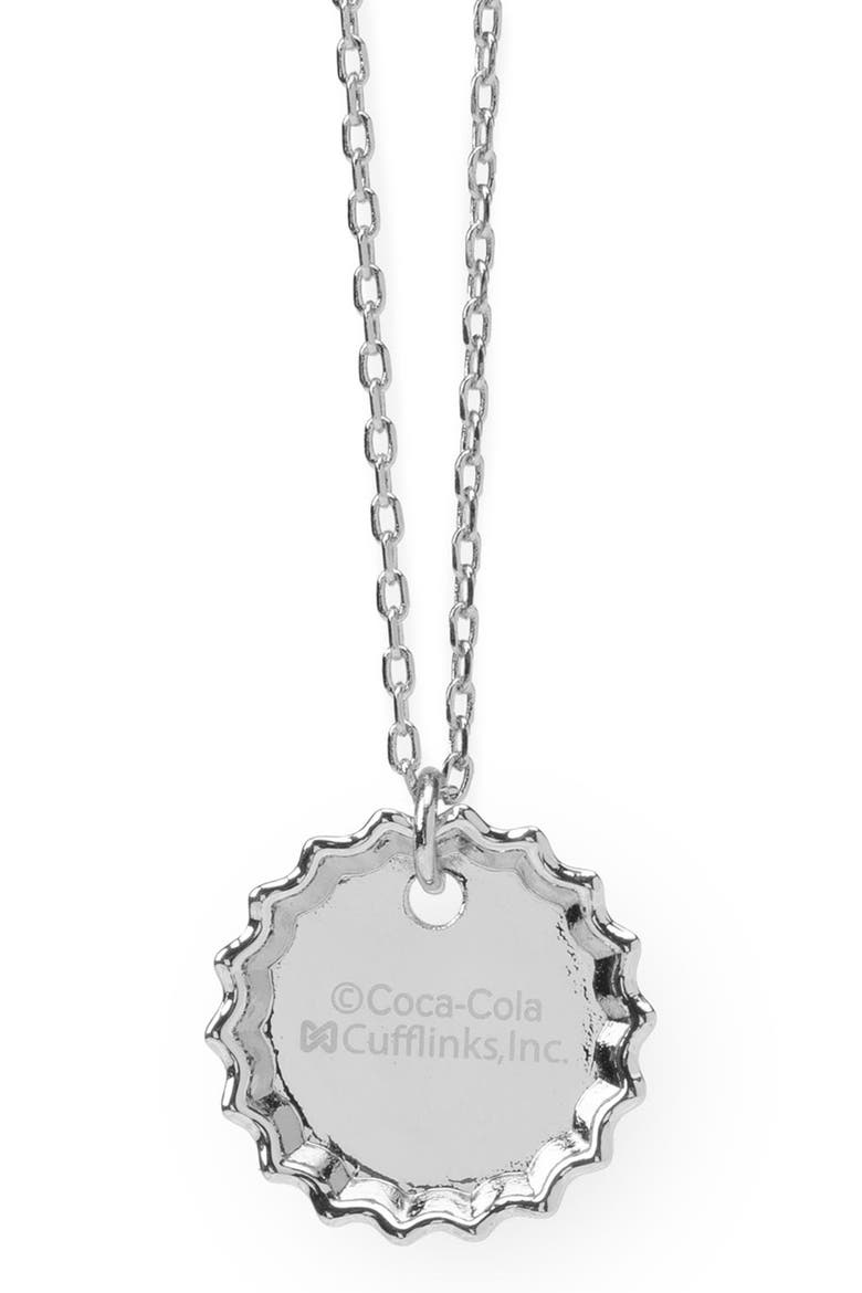 Men's Coca Cola Cap Pendant Necklace, Alternate, color, RED