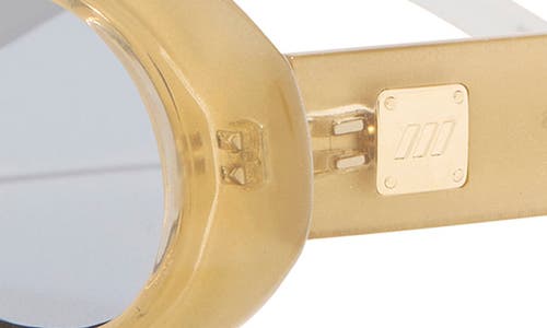 Le Specs Work It 53mm Oval Sunglasses In Yellow