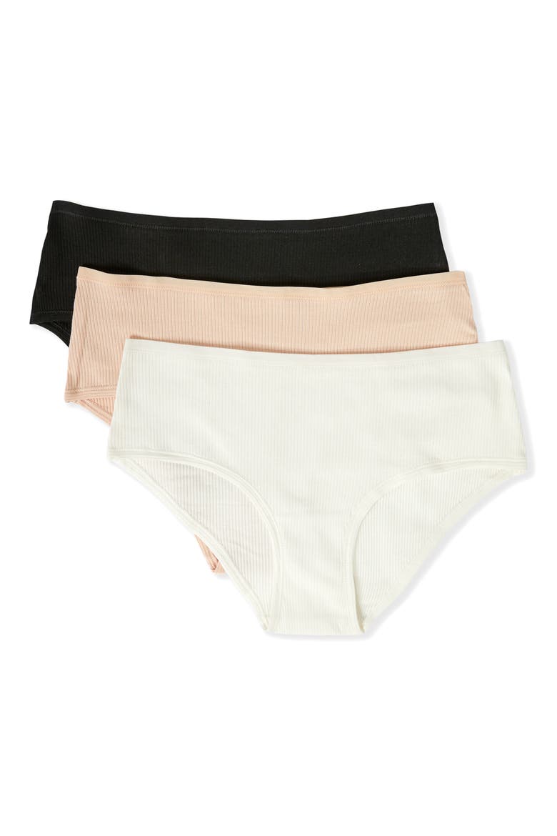 John 3-Pack Cotton Shorties, Main, color, BLUSH