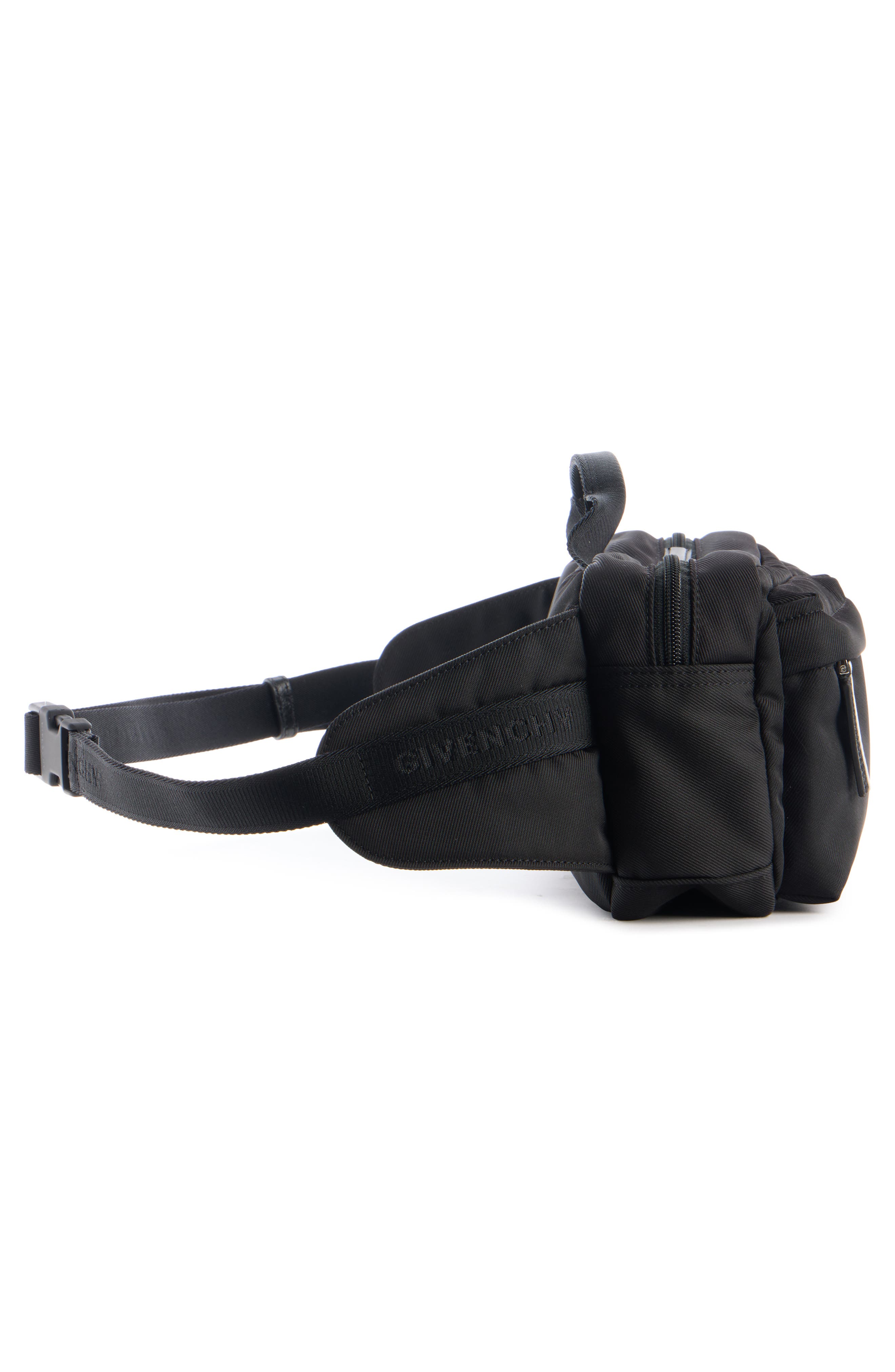 Givenchy Essential U Nylon Belt Bag, Alternate, color, 001-Black