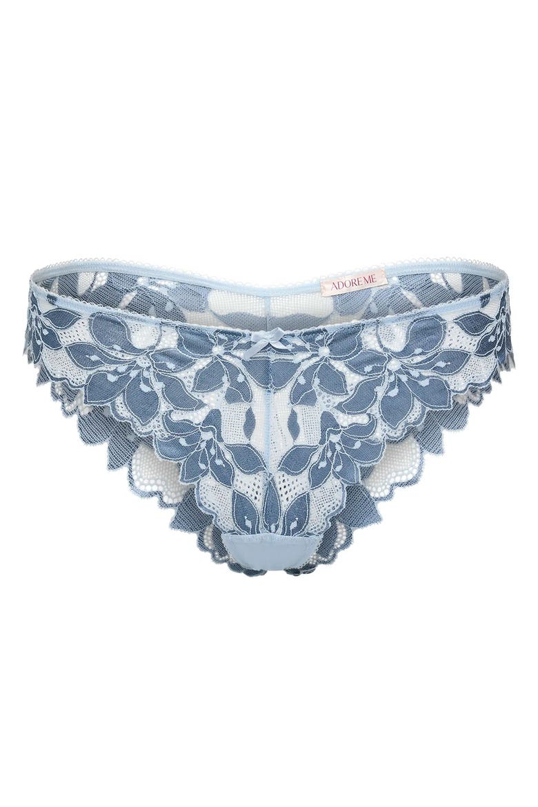 Mellody Brazilian Panties, Alternate, color, Medium blue