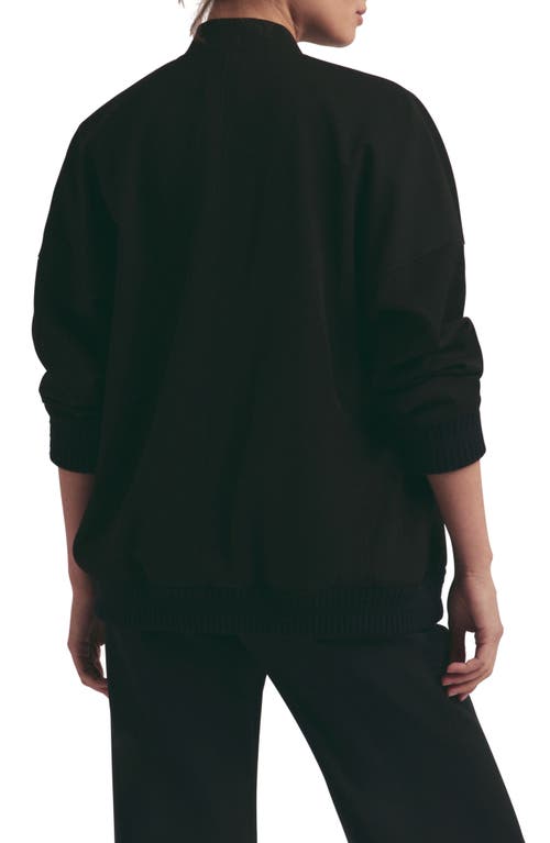 Favorite Daughter The Varsity Bomber Jacket In Black