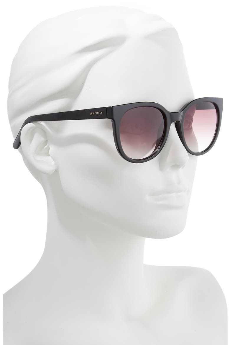 Curl Curl 53mm Sunglasses, Alternate, color, BLACK/ WARM SMOKE