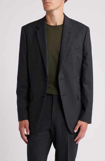 Theory Chambers Herringbone Wool Blend Suit Jacket