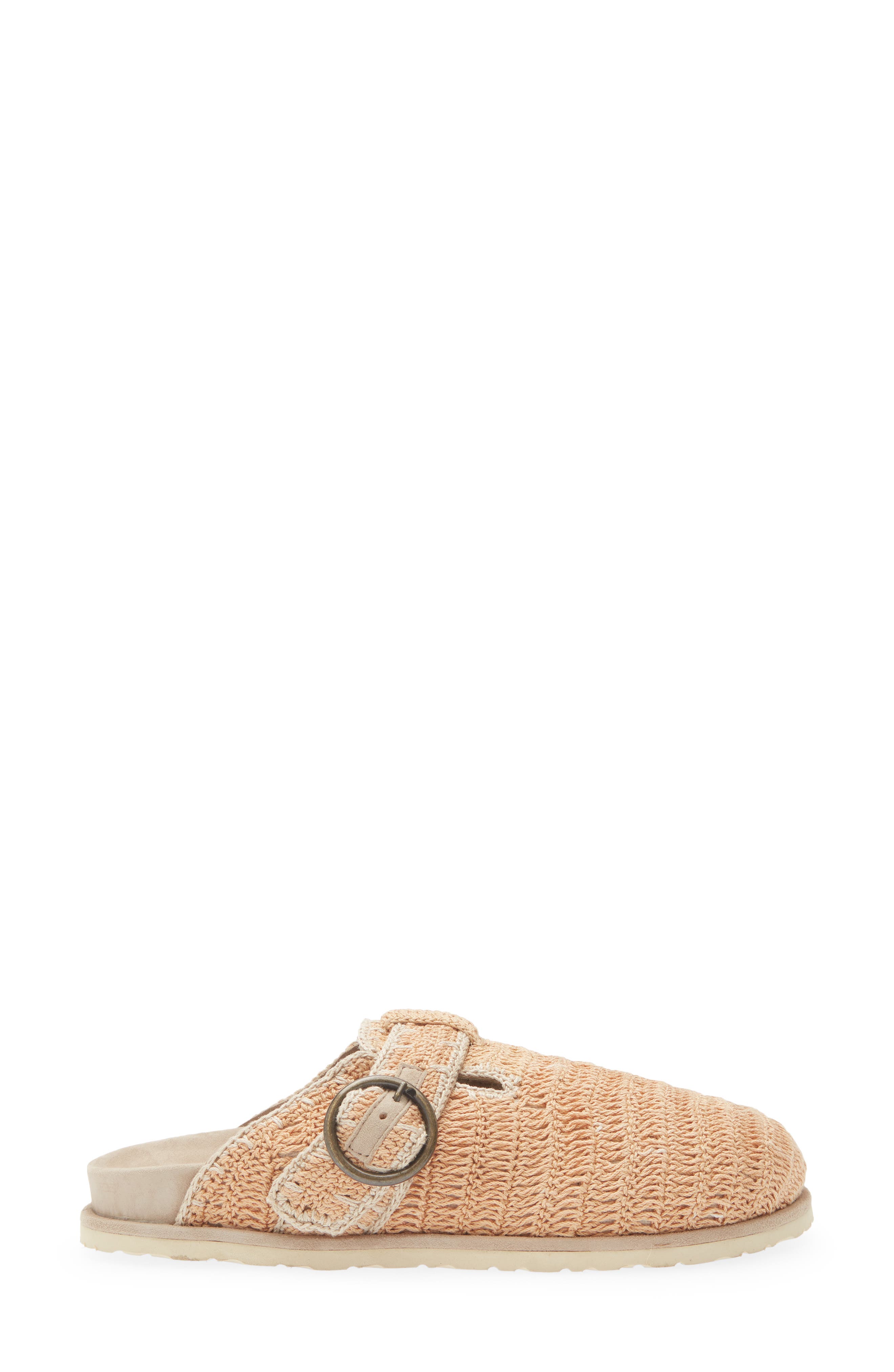 Drift Crochet Slide Sandal, Alternate, color, BEIGE / NATURAL