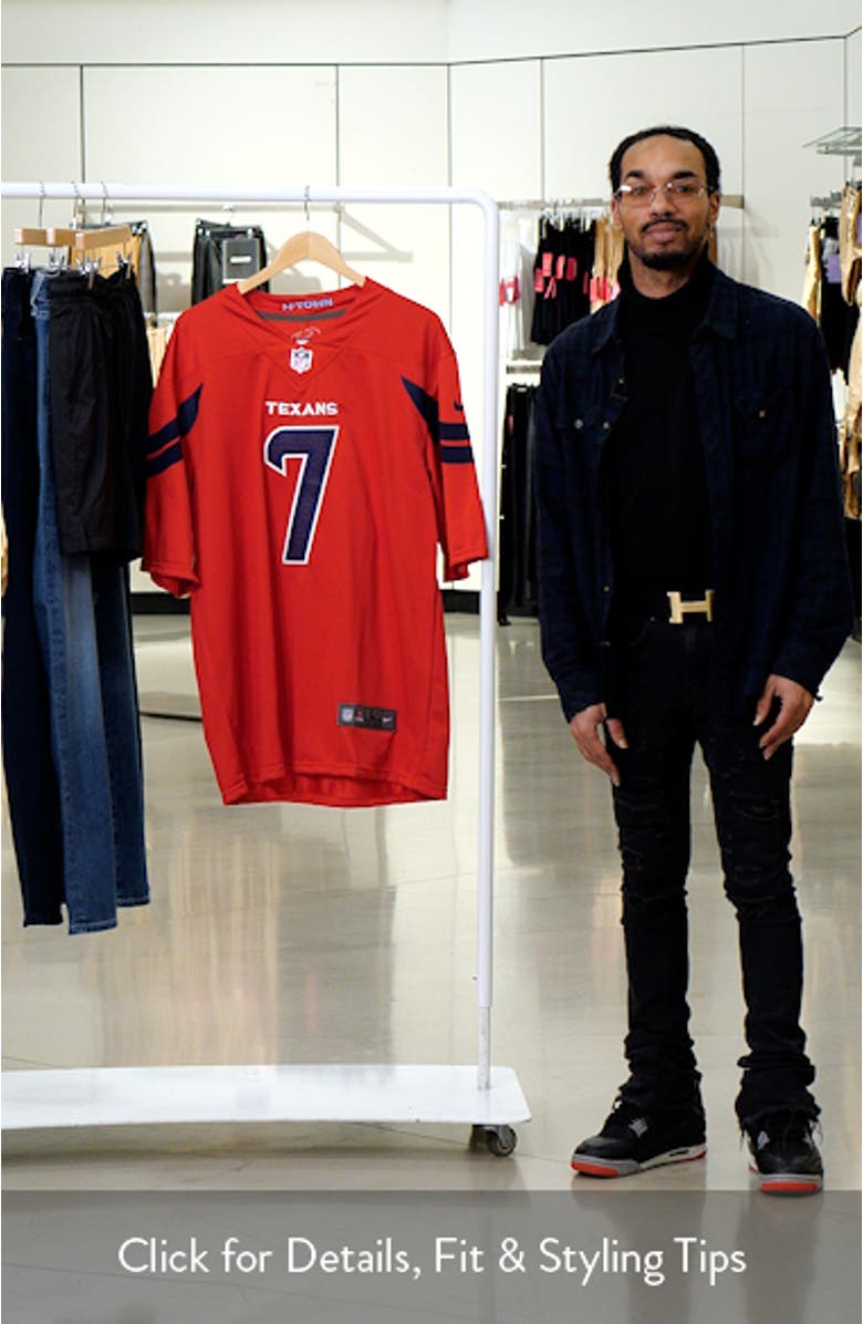 Men's Nike C.J. Stroud Red Houston Texans Alternate Vapor F.U.S.E. Elite Jersey, sales video thumbnail