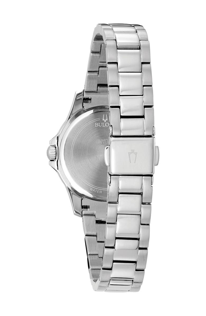 BULOVA Women's Analog Quartz Crystal Bracelet Watch, 30mm, Alternate, color, 