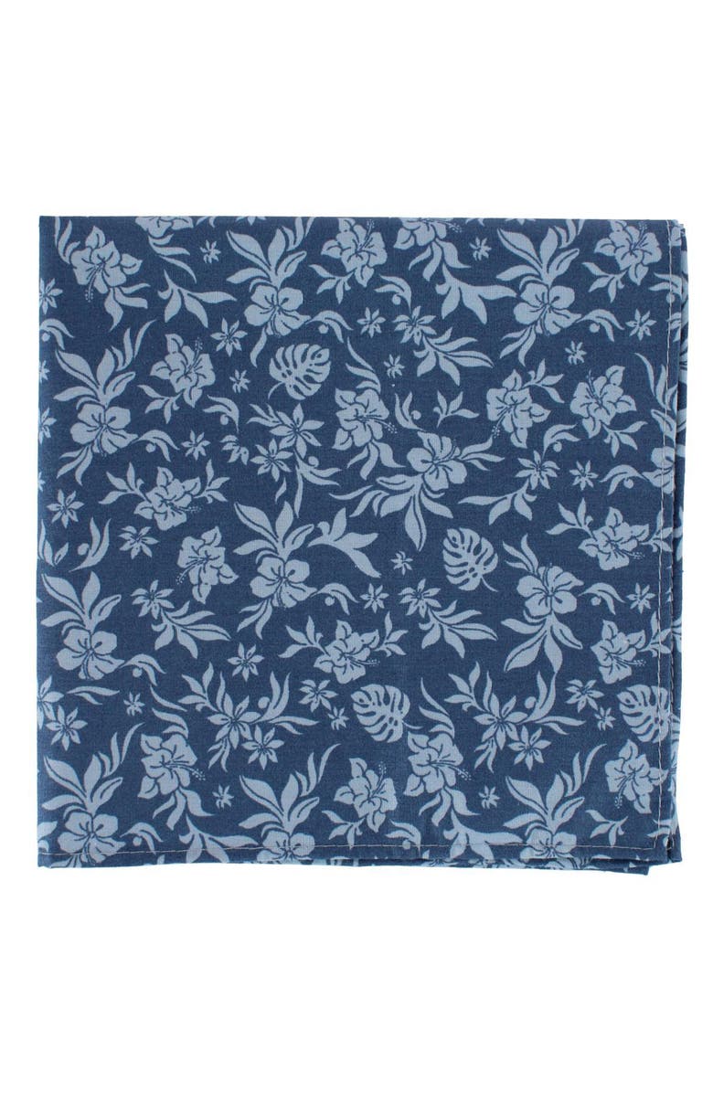Trafalgar Oleander Floral and Vine Patterned Handkerchiefs, Alternate, color, Red, Sage, Blue