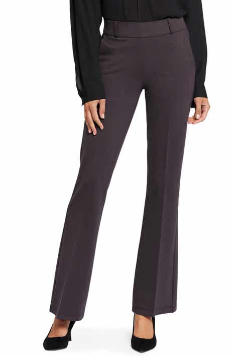 NYDJ Pull-On Flare Leg Ponte Knit Trousers
