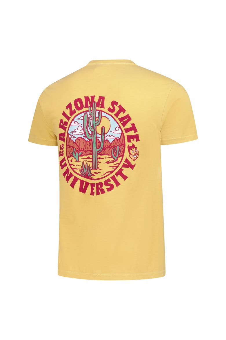 Men's  Gold Arizona State Sun Devils Comfort Colors Thick Lined Landscape T-Shirt, Alternate, color, Gold