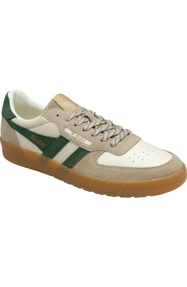 Gola Hawk 83 Sneaker, Main, color, White/ Bone/ Evergreen/ Gum