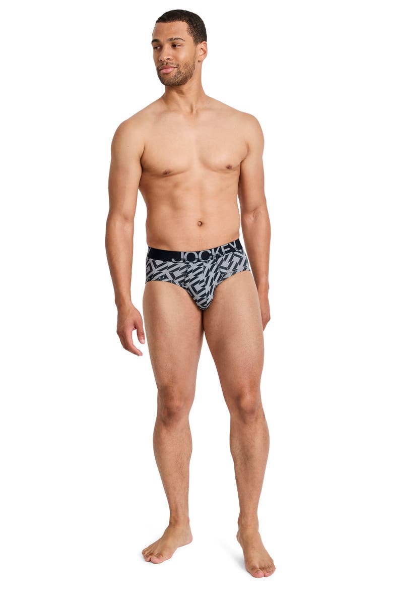 Men's ActiveStretch Brief - 6 Pack, Alternate, color, Midnight Geo