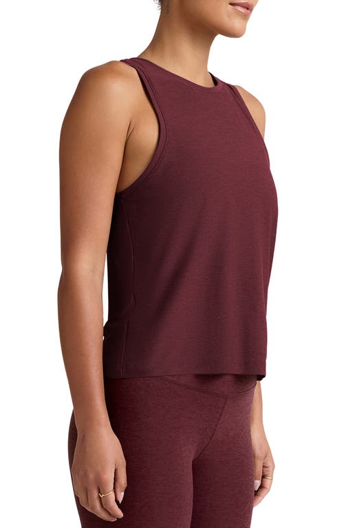 Beyond Yoga Featherweight Rebalance Tank In Burgundy