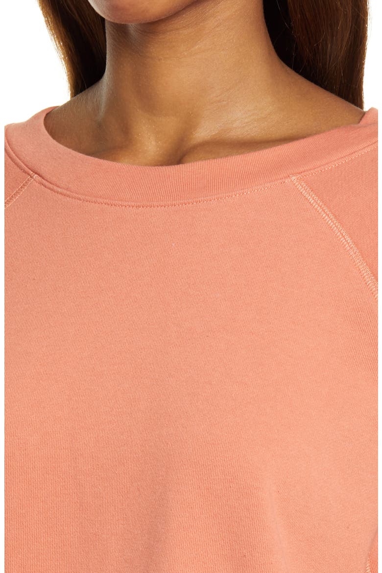 Balloon Sleeve Sweatshirt, Alternate, color, SWEET DAHLIA