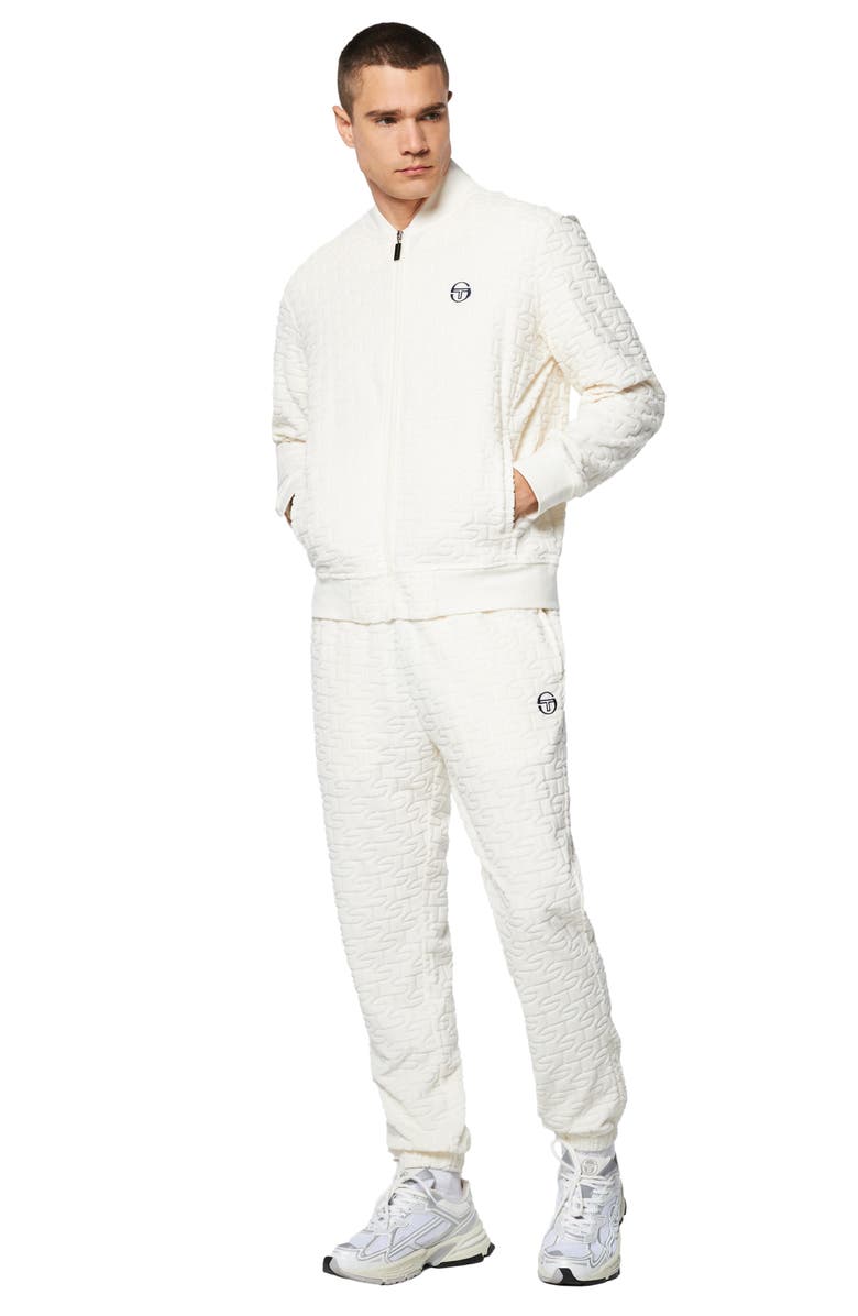 Sergio Tacchini Livata Logo Jacquard Cotton Blend French Terry Track Jacket, Alternate, color, 