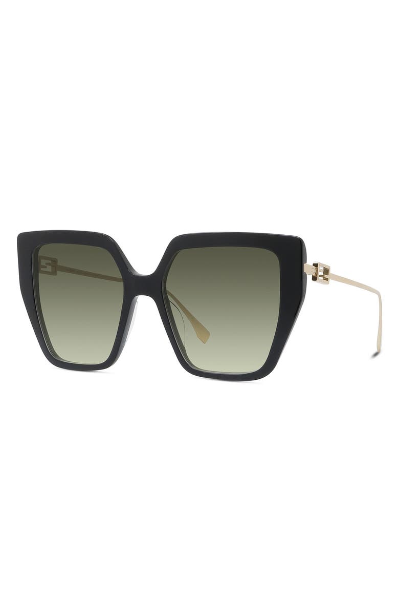 Fendi 'Fendi Baguette 55mm Butterfly Sunglasses, Alternate, color, 