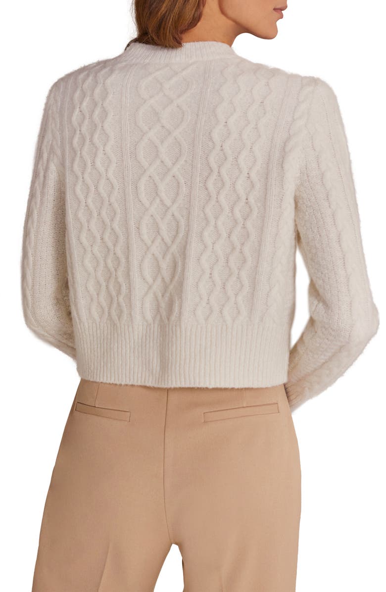 Favorite Daughter Wool & Cashmere Blend Cable Cardigan, Alternate, color,