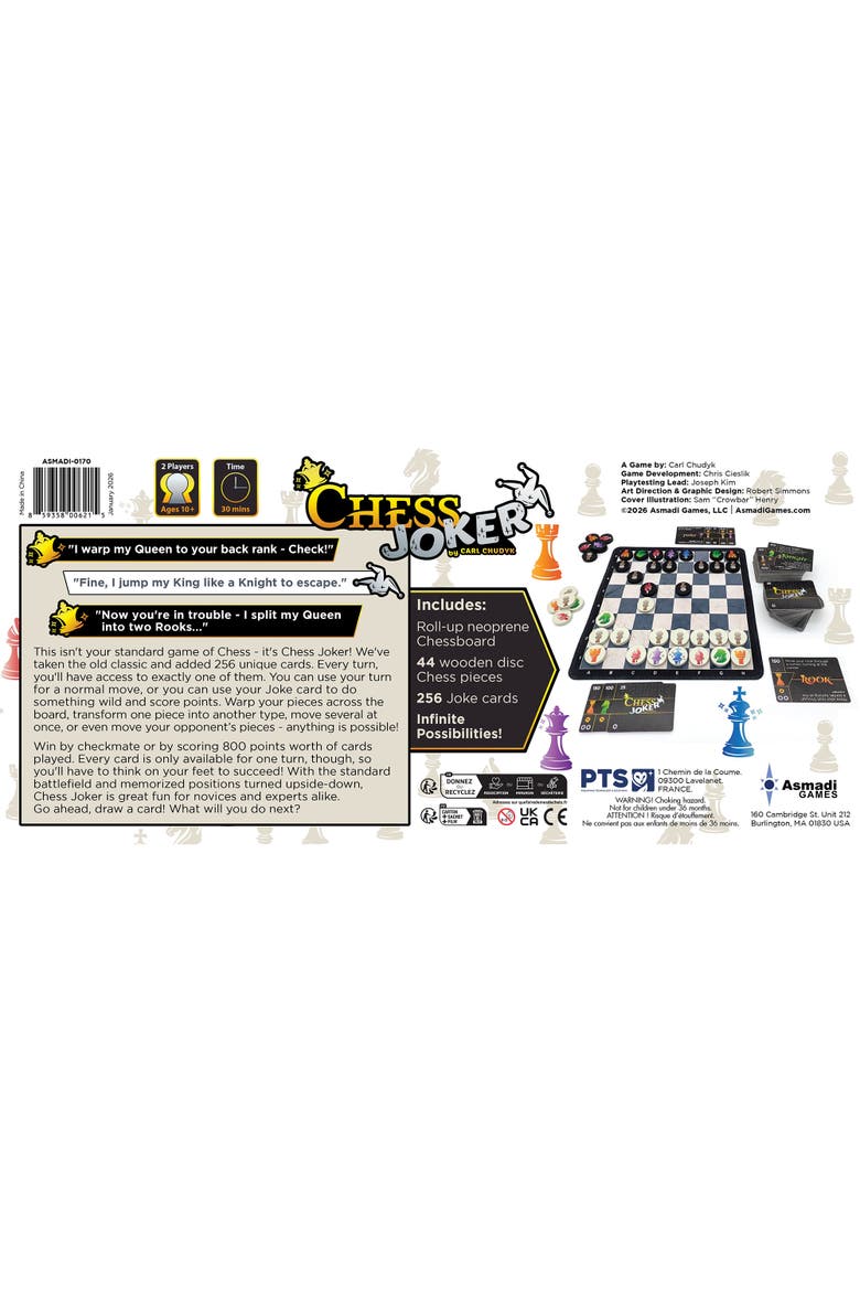 Chess Joker Card Game, Alternate, color, Multicolored