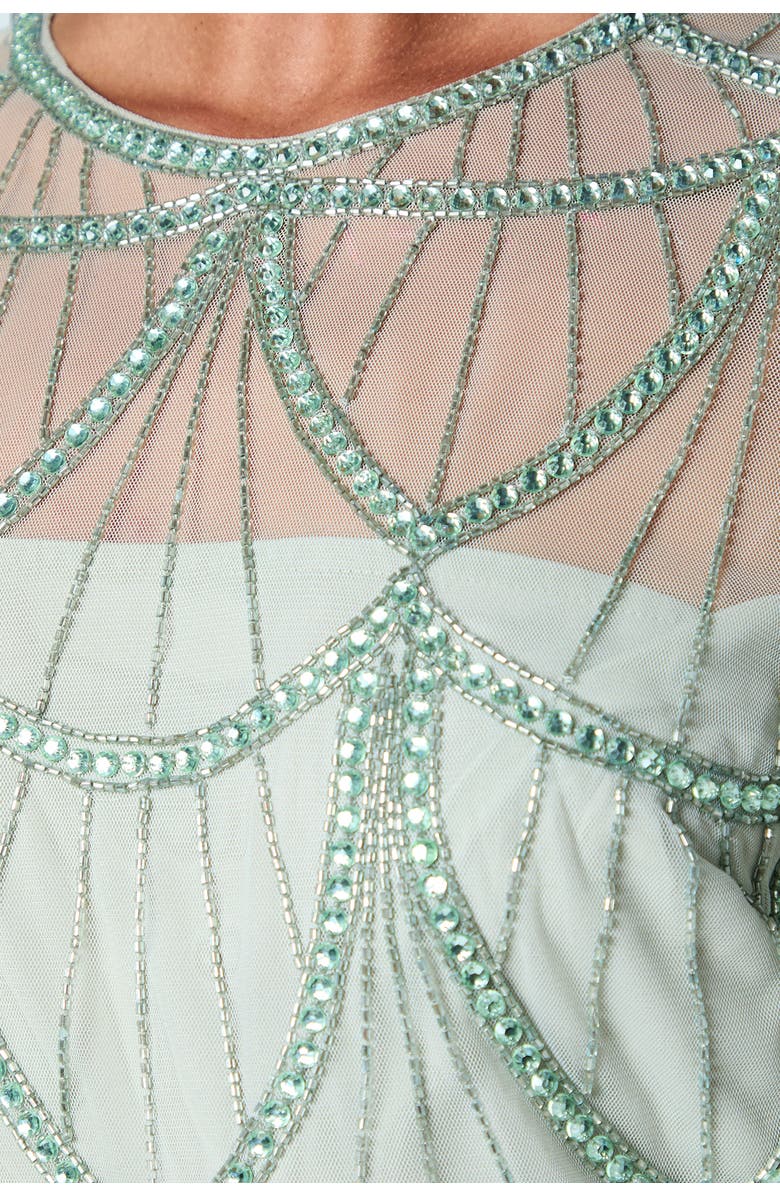 Coast Embellished Bodice Bridesmaids Dress, Alternate, color, Sage