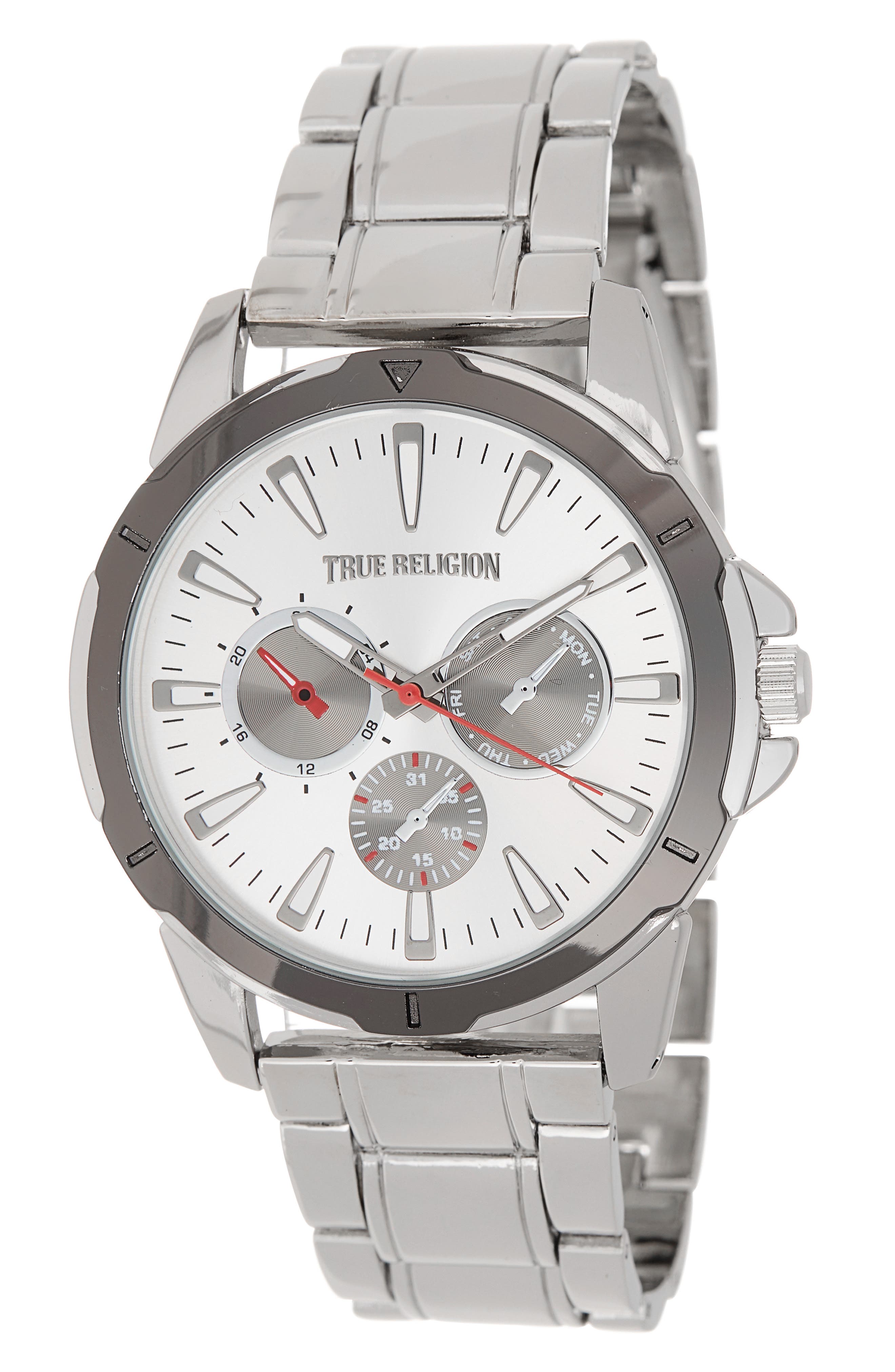 True Religion Chronograph Bracelet Watch, 44.1mm