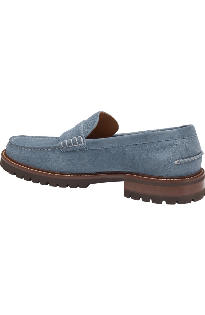 Johnston & Murphy Collier Penny Loafer, Alternate, color, Denim Suede