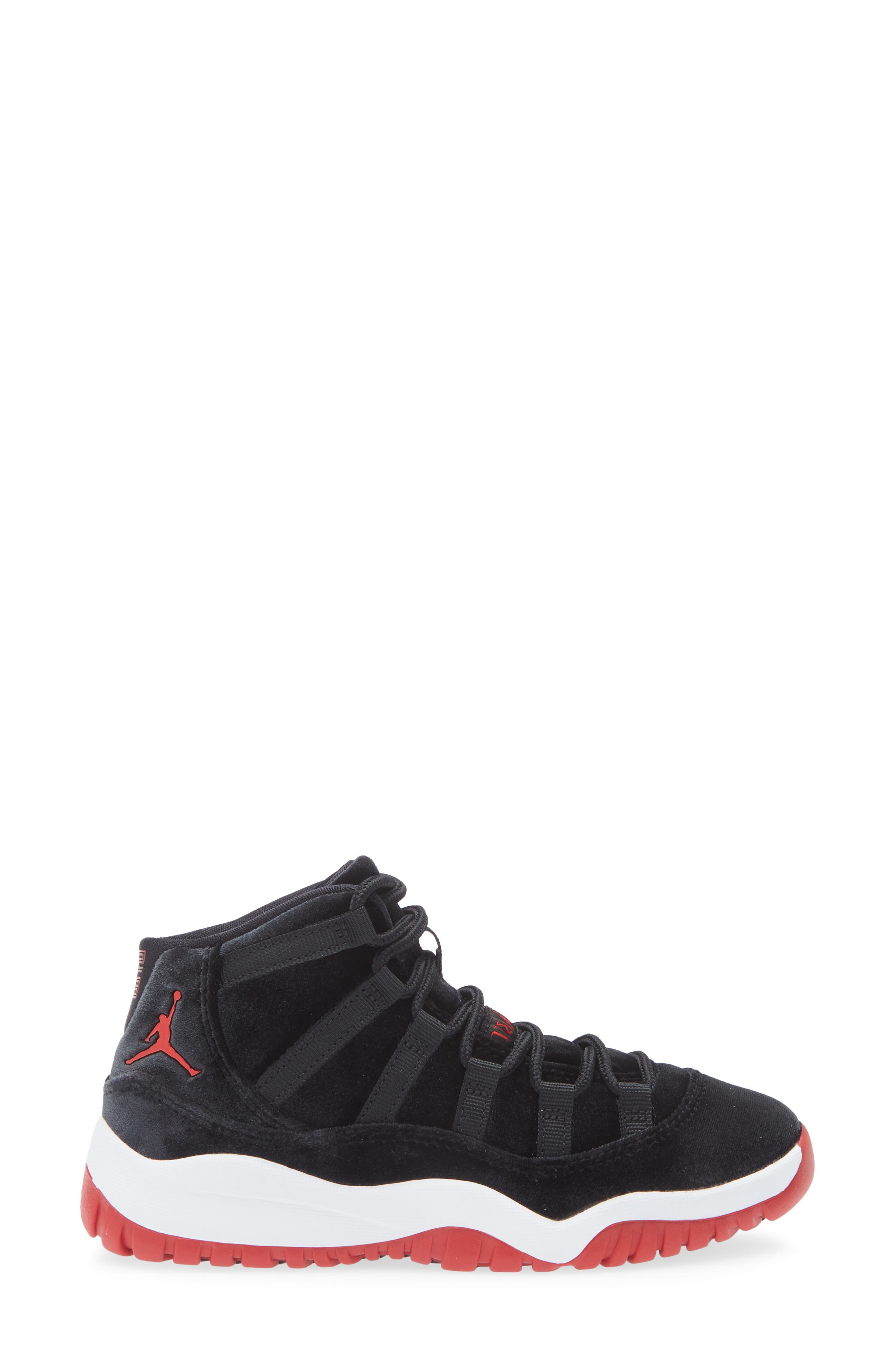 Jordan Kids' Jordan 11 Retro Low Sneaker, Alternate, color, Black/ Gym Red/ White
