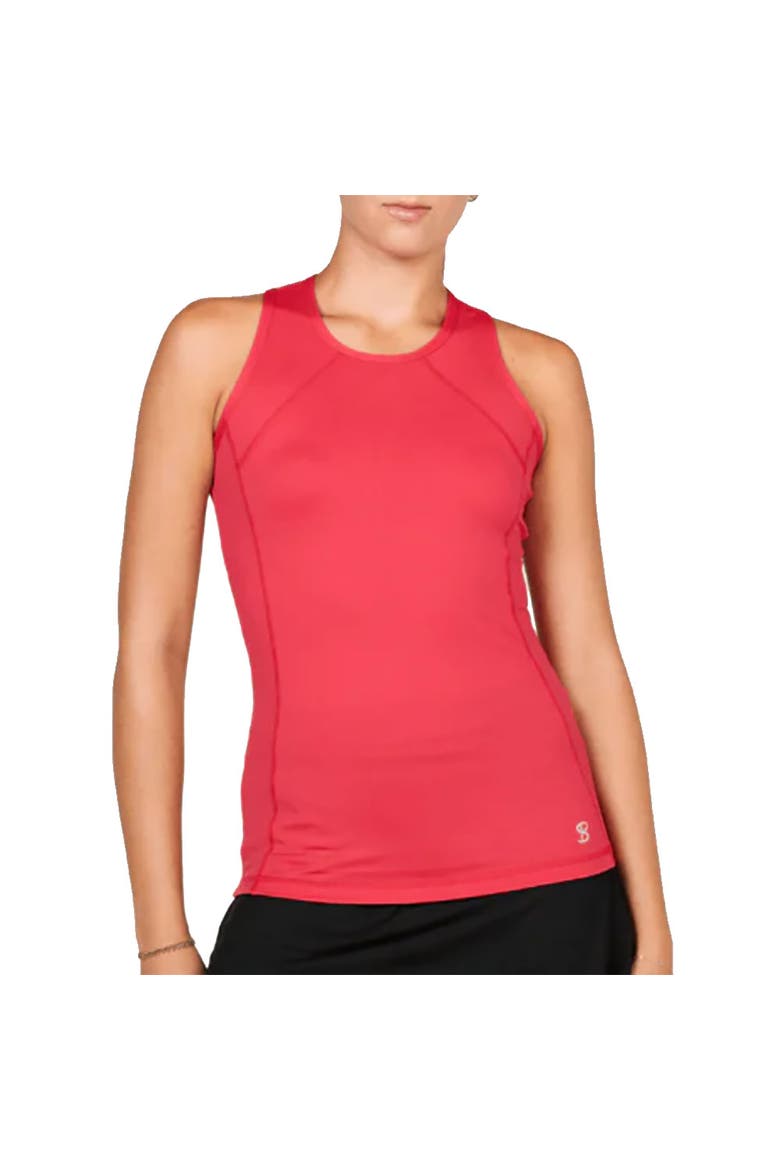 UV Colors Womens Tennis Tank Top, Main, color, Berry Red