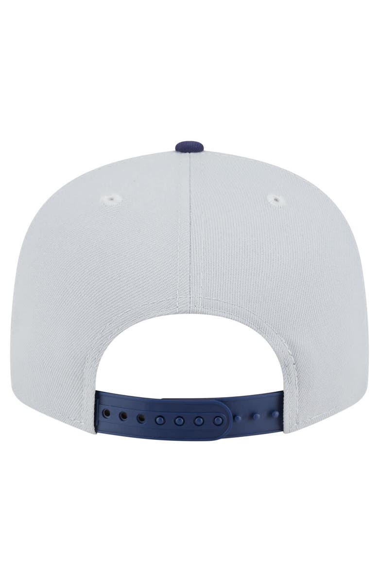 New Era Men's New Era  Gray/Navy Los Angeles Lakers Color Pack Two-Tone 9FIFTY Snapback Hat, Alternate, color, 