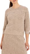 NIC+ZOE Tweed Stitch Crewneck Sweater