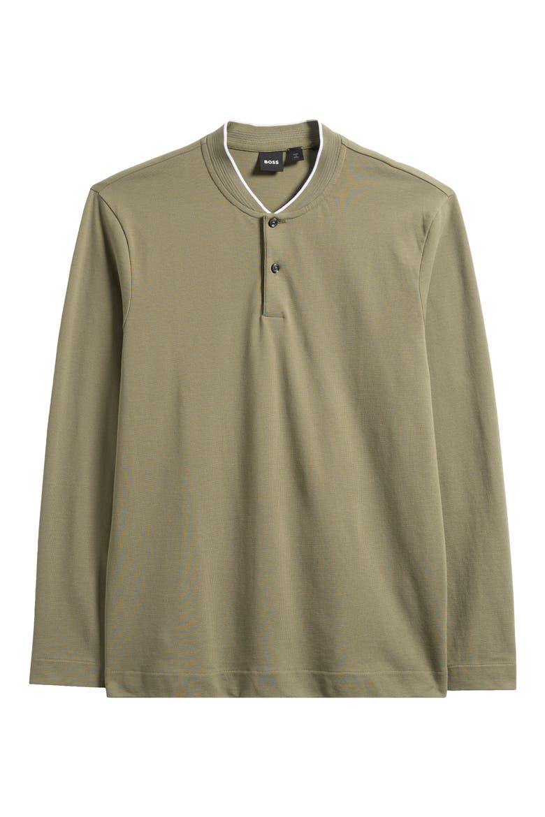 Pal Long Sleeve Blade Collar Polo, Alternate, color, MEDIUM GREEN