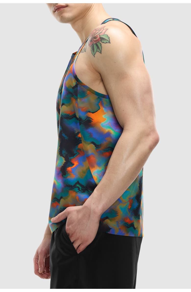 Peloton Run Interlock Stride Singlet, Alternate, color, Heatmap Print
