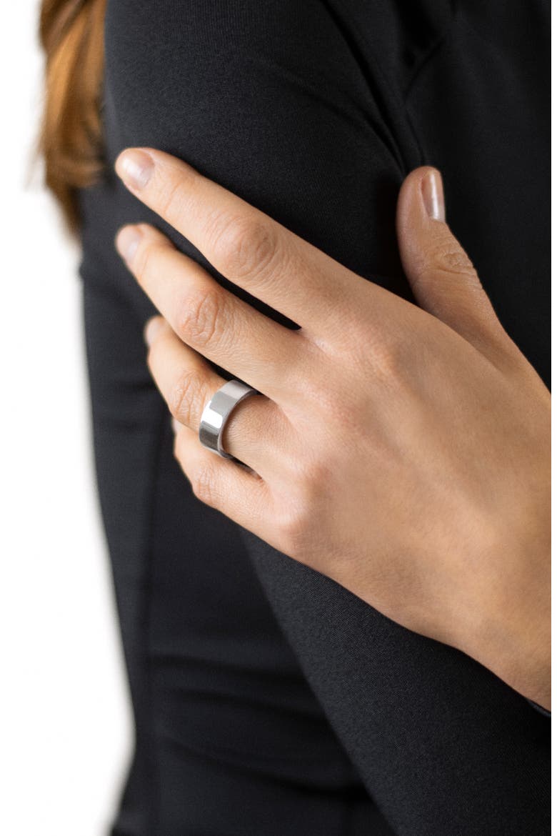 Men's Ribbon 9G Sterling Silver Band Ring, Alternate, color, SILVER