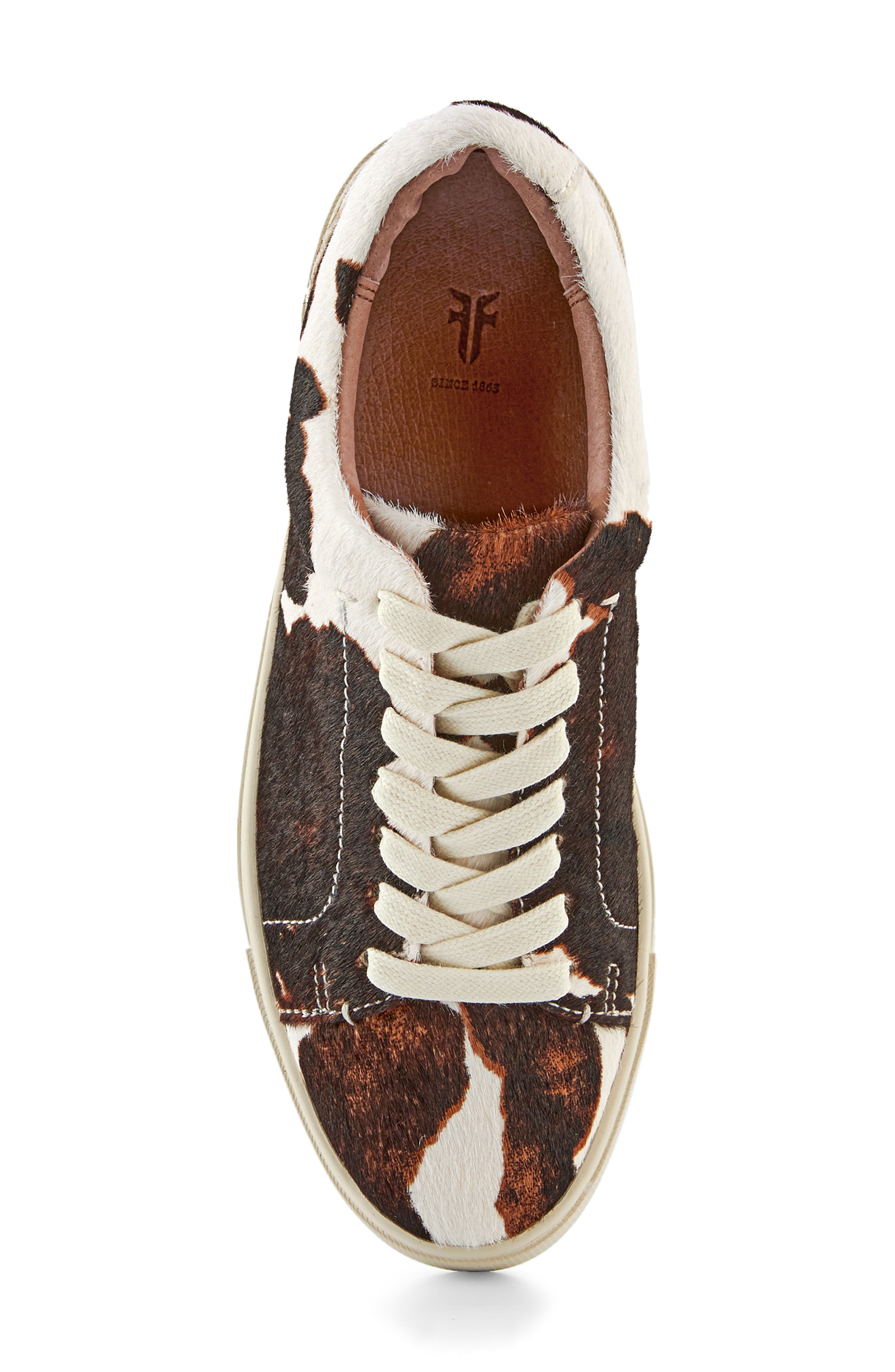 Frye Ivy Genuine Calf Hair Low Top Sneaker, Alternate, color, 