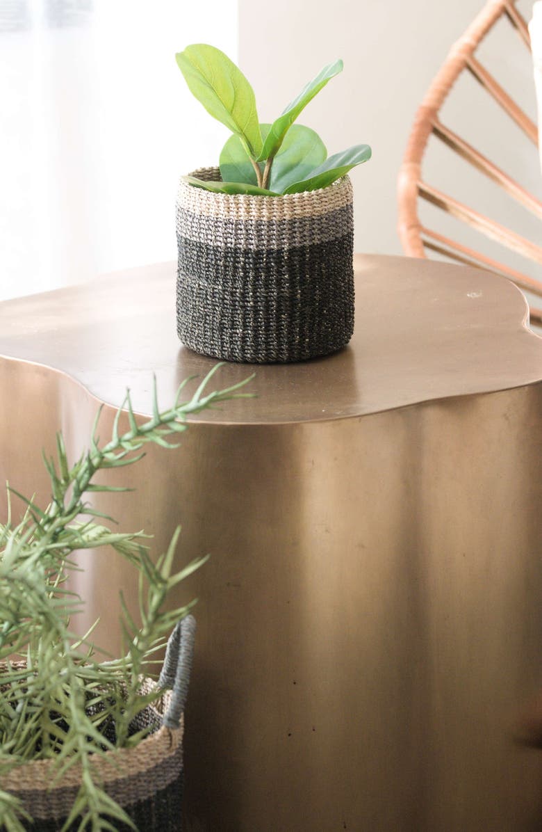 LIKHA Cylinder Mini Tabletop Basket, Alternate, color, Black