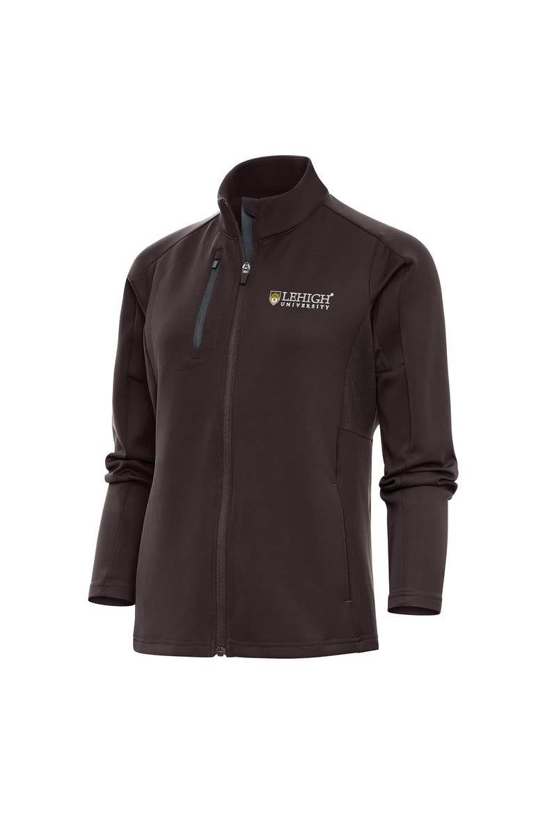 Women's Antigua Brown Lehigh Mountain Hawks Generation Full-Zip Jacket, Main, color, Brown
