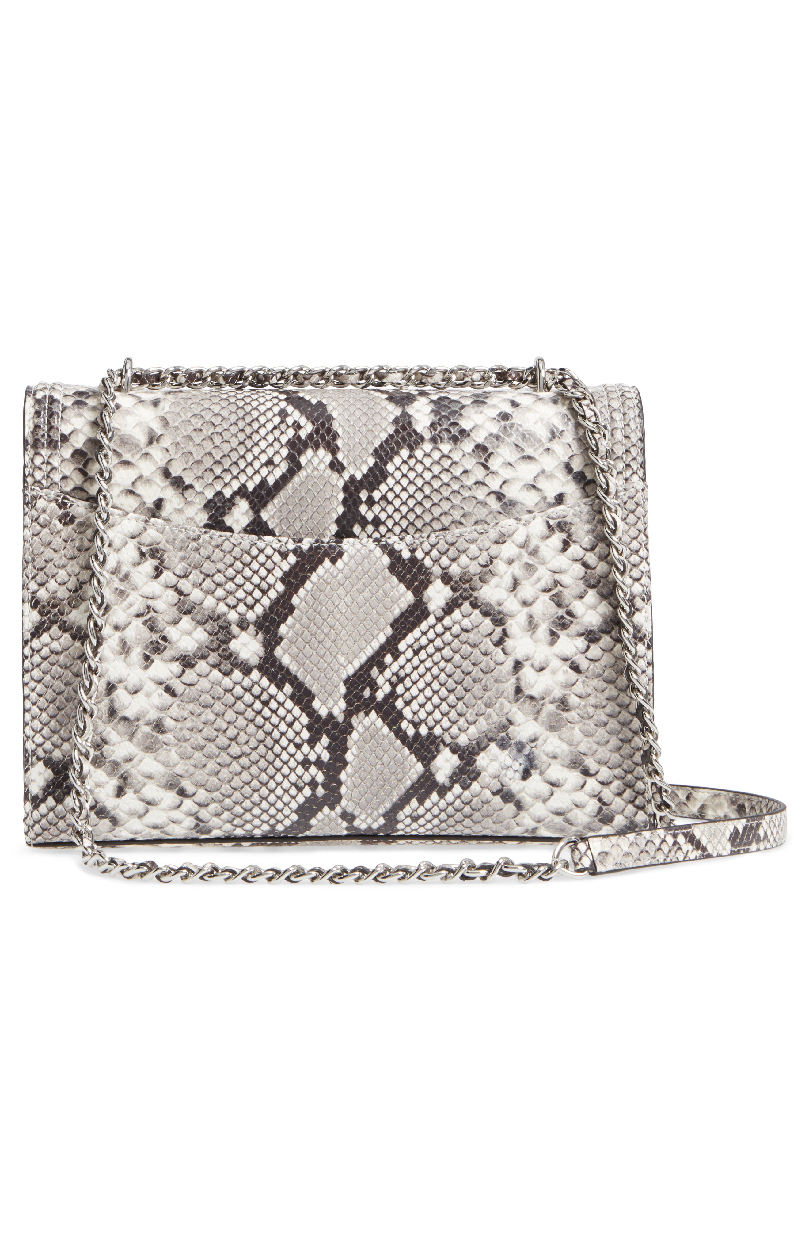 Tory Burch Fleming Convertible Leather Shoulder Bag, Alternate, color, 