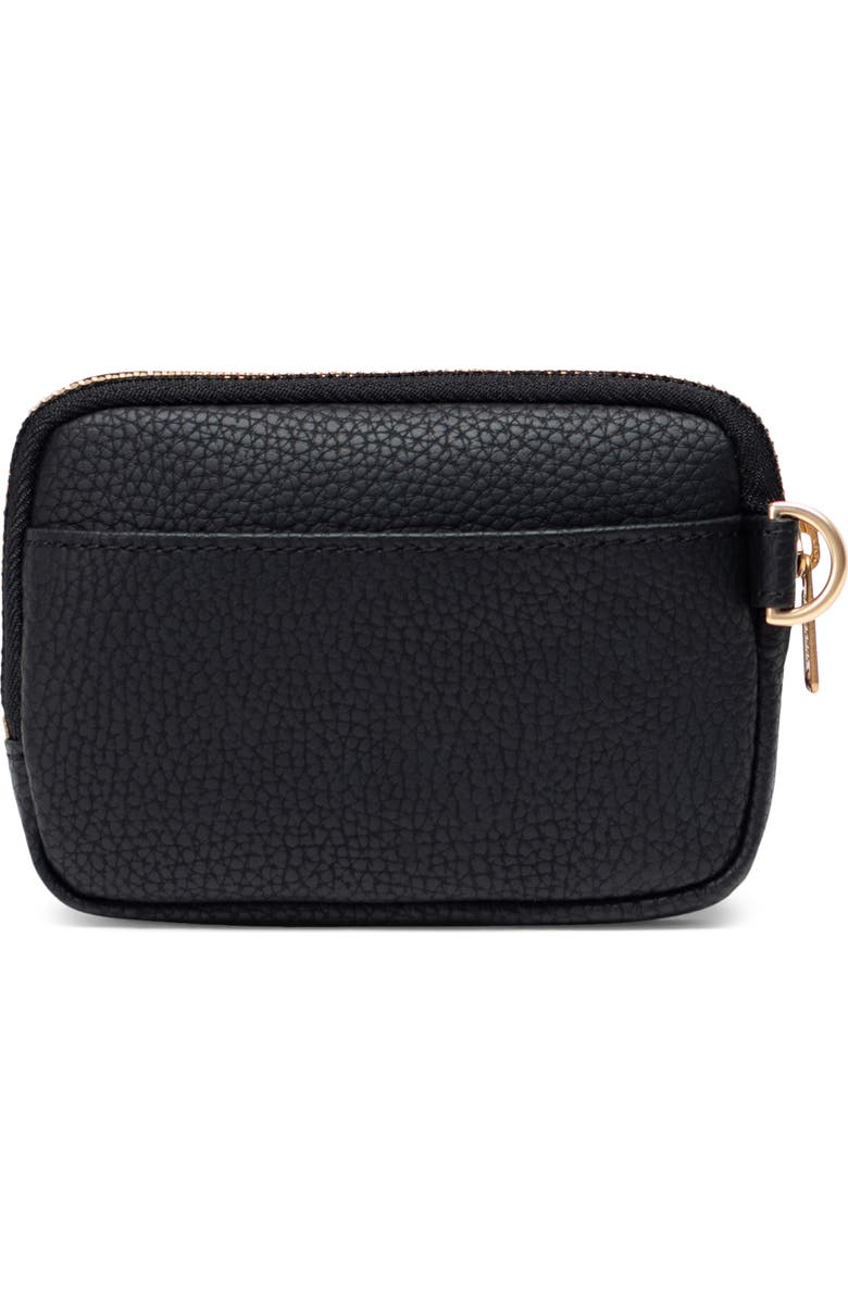 Herschel Supply Co. Oxford Faux Leather Zip Pouch, Alternate, color, Black